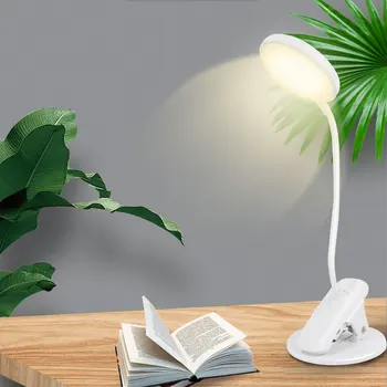 

New Night lights USB Table Light Clip Wireless Table Lamp Study Brightness Touch Rechargeable LED Reading Desk Lamp DA