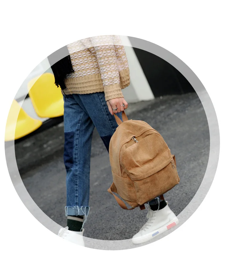 awesome stylish backpacks Corduroy Backpack Fashion Women School Backpack Pure Color Women Backpack Teenger Girl School Bags Female Mochila Bagpack Pack stylish eco friendly backpacks