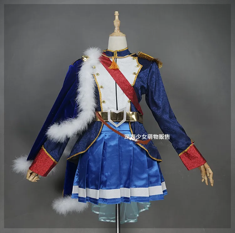 Аниме Revue Starlight Kagura Hikari костюм для косплея синяя Боевая форма платье на