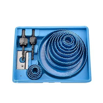 

Big deal 16Pcs Hole Saw Kit Set 45 Carbon Steel Circular Round Drill Cutting Arbor Adapter for Drilling Industrial Steel Casting