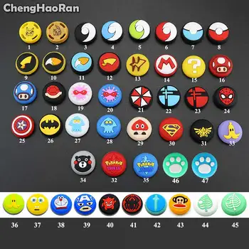 

ChengHaoRan 2pcs Silicone Grip Caps Accessories for Nintend Switch Joycon Cap Protective Case for NS Gamepad Joystick Controller