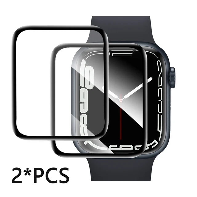 Screen Protector For Apple Watch 45mm 41mm 44mm 42mm 40mm 38mm iwatch 6 SE 5 3 Soft Film watch accessories apple watch series 7 2PCS