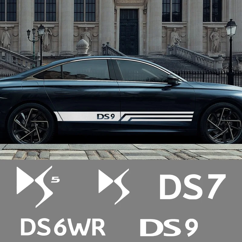 2 Pezzi Adesivi Laterali Portiera Auto Vinile Decalcomanie Per Citroen Ds Ds3 Ds4 Ds5 Ds6 Ds7 Ds9 C2 C8 Cactus Ami Accessori Auto