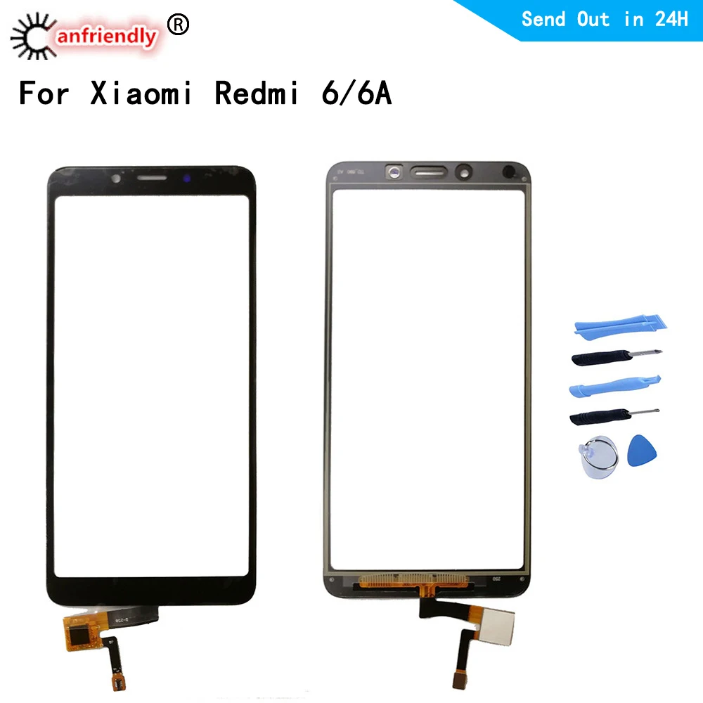 For Xiaomi Redmi 6/6A 5.45&quot Touch Screen Repair Replacement Panel Phone Accessories Front Glass Parts Redmi6 6A | Мобильные