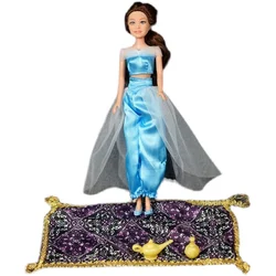 Maison de jeu pour enfants, poupée princesse occidentale et couverture magique, lampe magique Aladdin, cadeau pour filles 