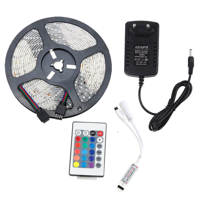 5 м 10 Светодиодная лента RGB светильник SMD 2835 DC12V 60 светодиодов/м