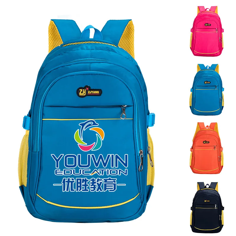 

Children Backpack Schoolbag for Elementary School Students Printed Words Heart Donation Substantial And Durable Advertisement Pr