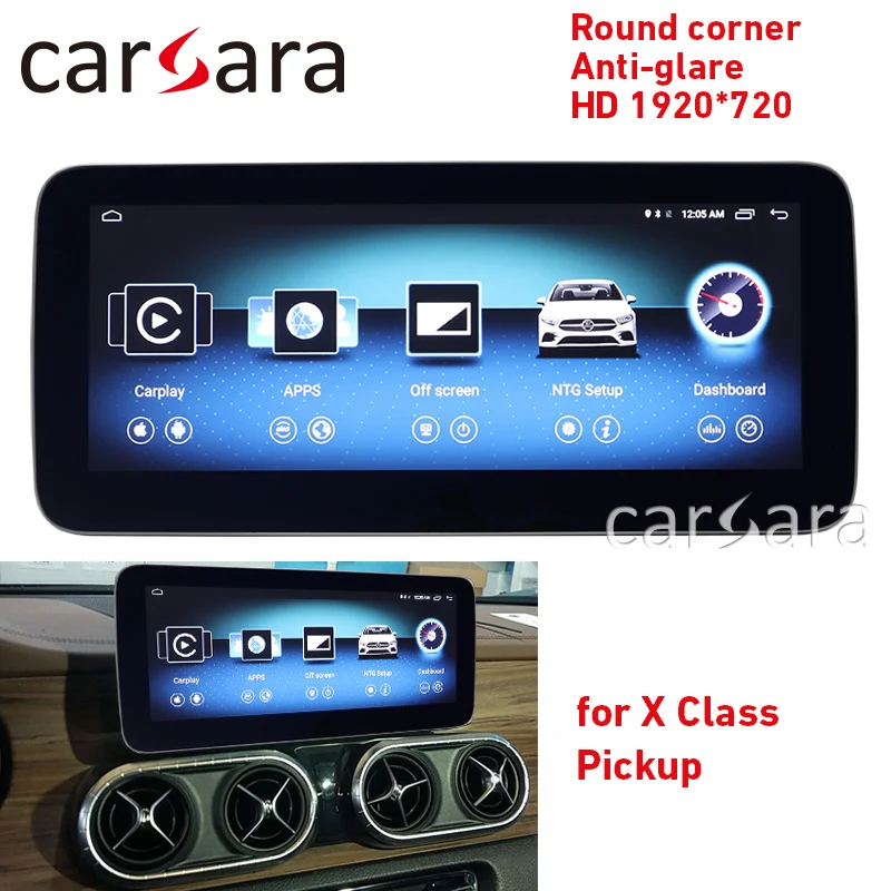 X класс пикап android дисплей comand навигация обновление Круглый угол антибликовые HD