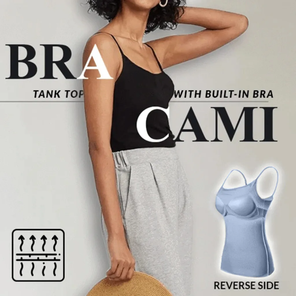 Cami Tops With Built In Bra