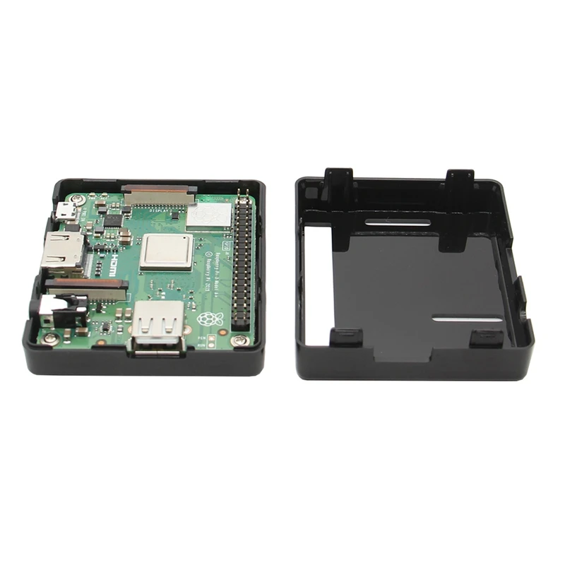 Черный цвет Abs чехол для Raspberry Pi Модель 3 A + (плюс)