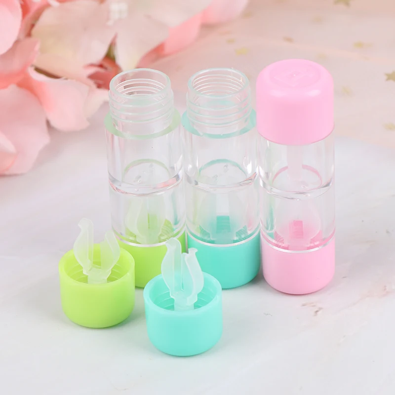 1Pcs 5 Colors Cosmetic Contact Lens Container Holder Lens Case Protective Box RGP Hard Contact