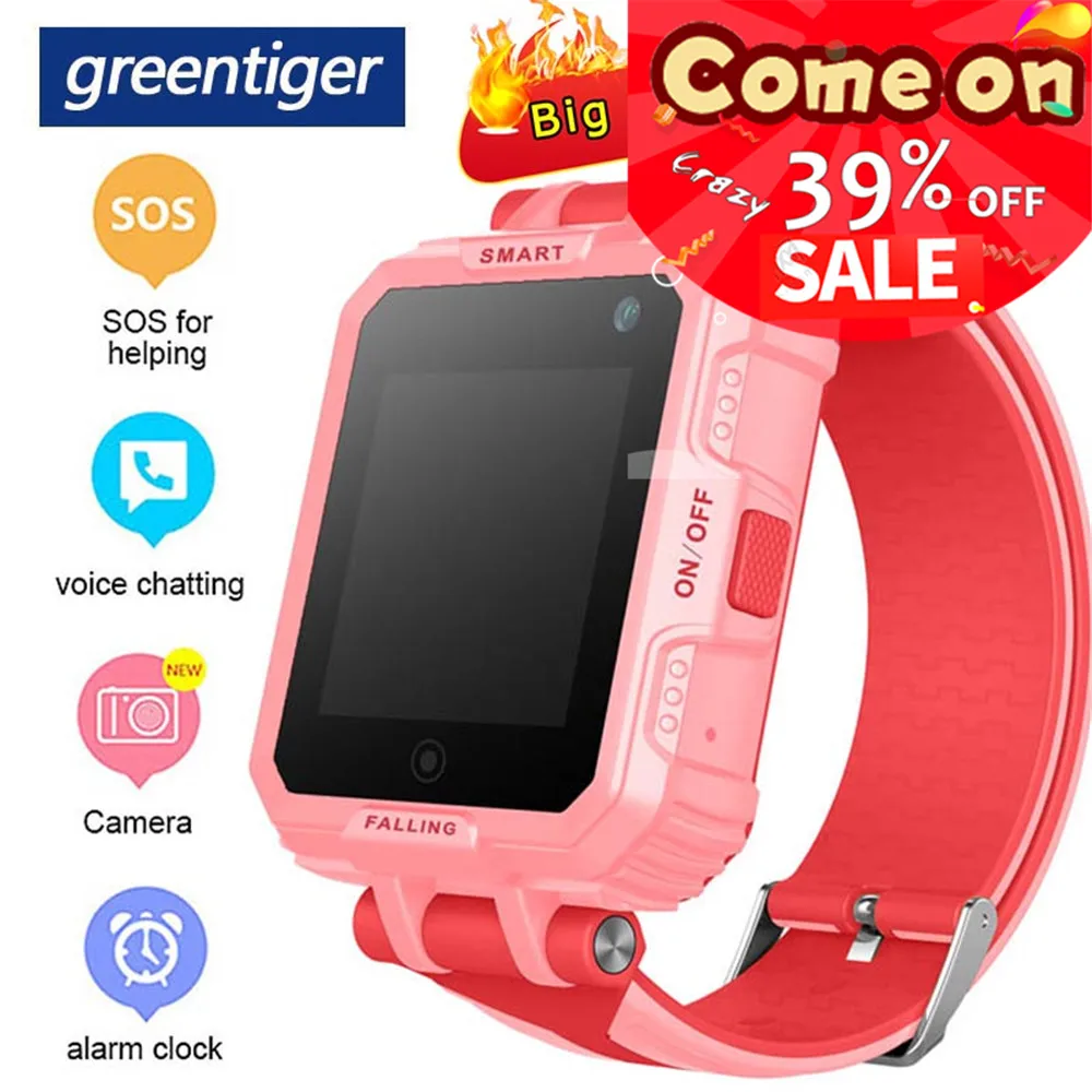 Детские умные часы Greentiger X11S GPS SOS Wi-Fi Sim-карта с голосовой разговором