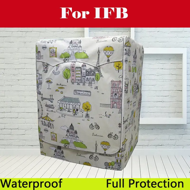 

Washing Machine Cover Home Sunscreen Waterproof Protector Case For IFB Senorita Aqua SX 1000RPM Senator Aqua SX TL70SDG