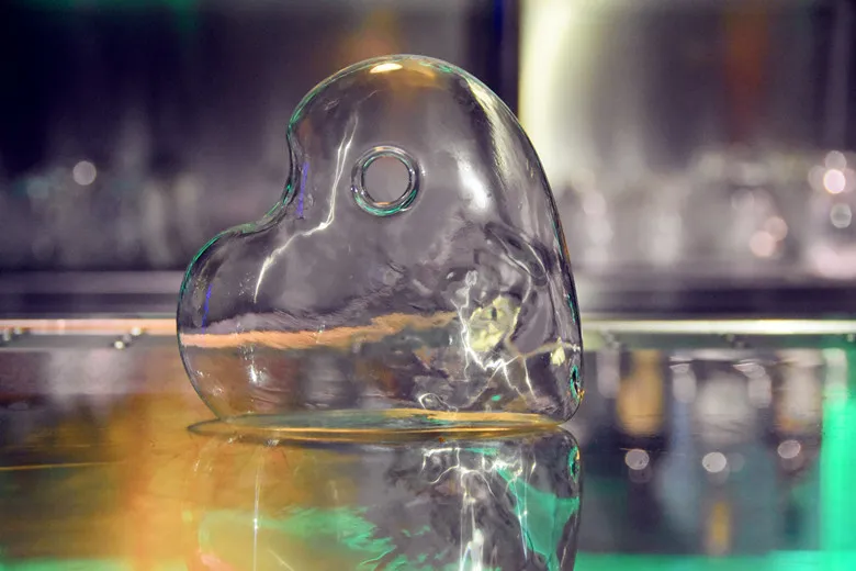 Креативный в форме сердца коктейльное стекло небольшой емкости прозрачное молекулярное копченое стекло Фэнтези вино чашка посуда для бара - Цвет: Heart Single Glass