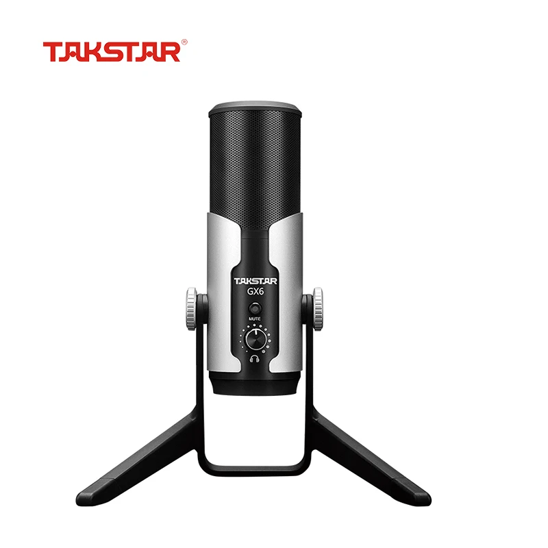 Цифровой конденсаторный микрофон Takstar GX6 USB Кардиоидная студия запись голоса с