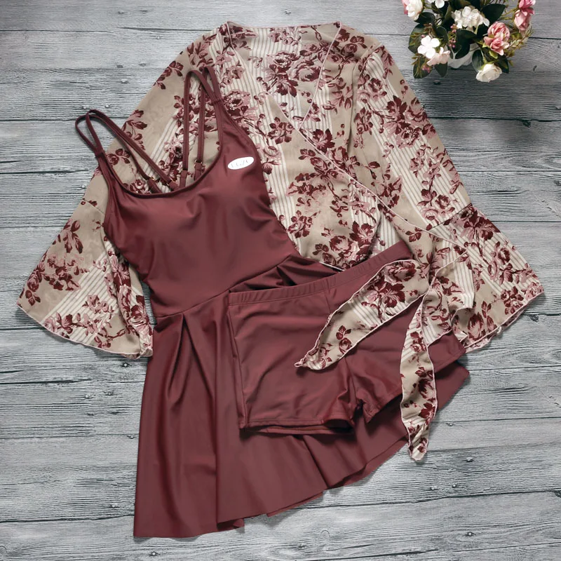 Женский слитный купальник в стиле ретро S/M/L/XL/XXL/XXXL цвет ассортименте | Спорт и