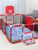 Baby Mesh Fence Game Fence Basketball Hoop Oversized Baby Toddler Play Center Indoor Room Outer Fence Ball Pool 5