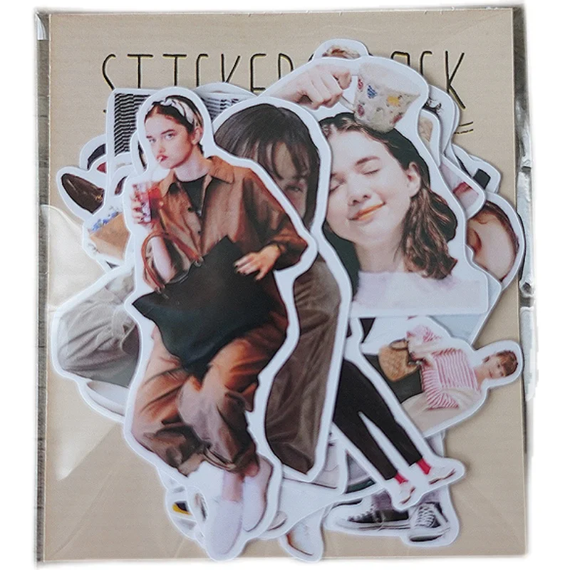 Japanese Magazine Style Street Shooting Sticker DIY Scrapbooking Journal Base Collage Phone Diary Album Happy Planner Decoration cartoon stickers decorative stickers self adhesive stickers custom stickers stationery stickers anime stickers paper stickers adhesive stickers magnetic bookmark