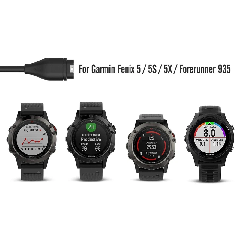 Зарядное устройство для Fenix 5, [2 шт. в упаковке] сменный USB кабель синхронизации данных и зарядки провод для Fenix 5/5S/5X/Plus/Forerunner 935