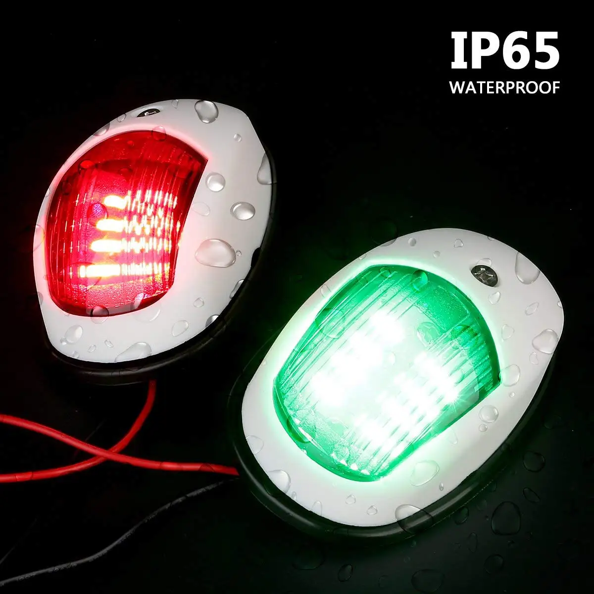 

Genuine Marine seach innovative nav 2 color boat navigation light inflatable through hull marine lamp