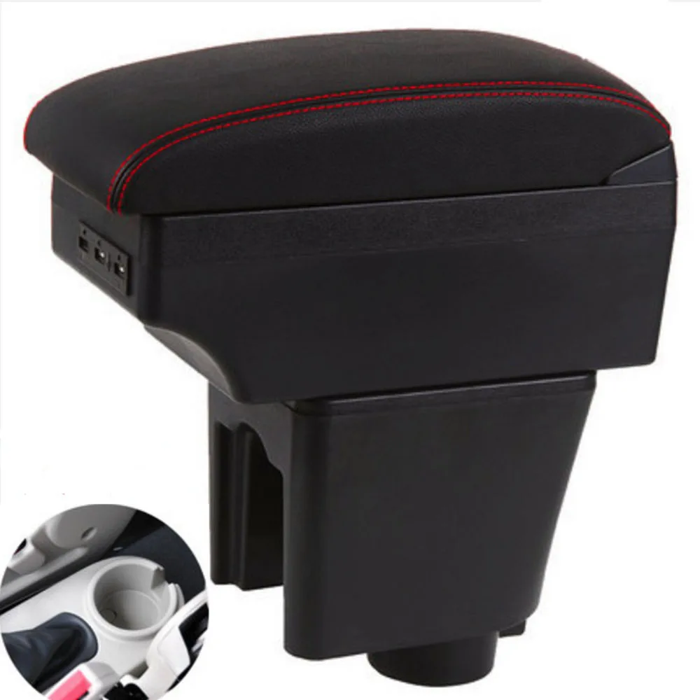 

For Chevrolet Aveo T200 T250 T255 center console armrest box storage box armrests elbow rest with usb cup holde