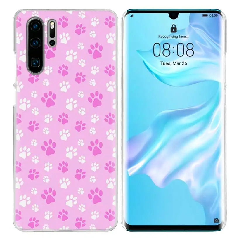 Отпечаток лапы собаки Щенячий чехол для huawei Коврики 30 20 10 P20 P30 Lite Pro P Smart Y9 Prime Honor 8A 8X 10i ПК Чехлы для телефона - Цвет: 10
