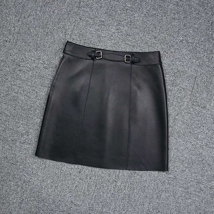 Free Shipping Women Fashion Genuine Sheepskin Leather Skirt One Piece Promotion 200pcs genuine original sgm358ys tr soic 8 to rail cmos op amp new original free shipping