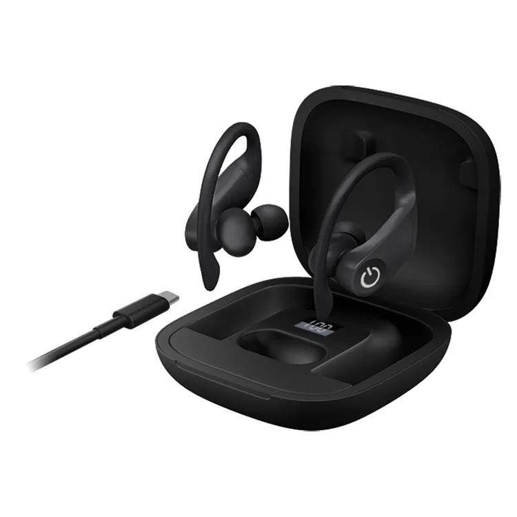 Bluetooth наушники B5 светодиодный дисплей Близнецы беспроводные Bluetooth наушники с микрофоном гарнитура снижение шума гарнитура спортивные Earbud-L1216