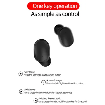 

mobile phone dual ear wireless Bluetooth headset mini ultra small ear plug sports running