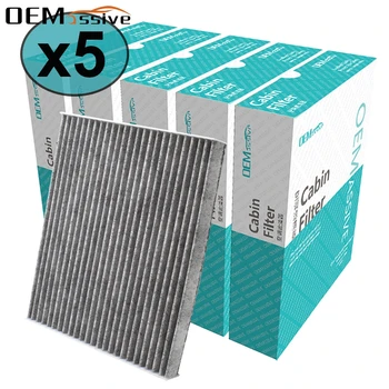 5xカーアクセサリー活性炭キャビンエアフィルター日産キャシュカイJ10 27277-EN000 エクストレイルT31 2009 2010 2011 2012 2013