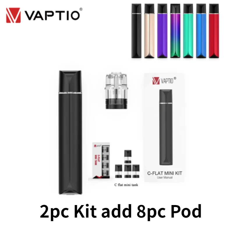 Gran oferta Vaporizador original C Flat Mini, 9W, 260mAh, atomizador de 1,3 ML, 1,5 ohm, sistema de vaina de núcleo de cerámica pjGaZ6aao