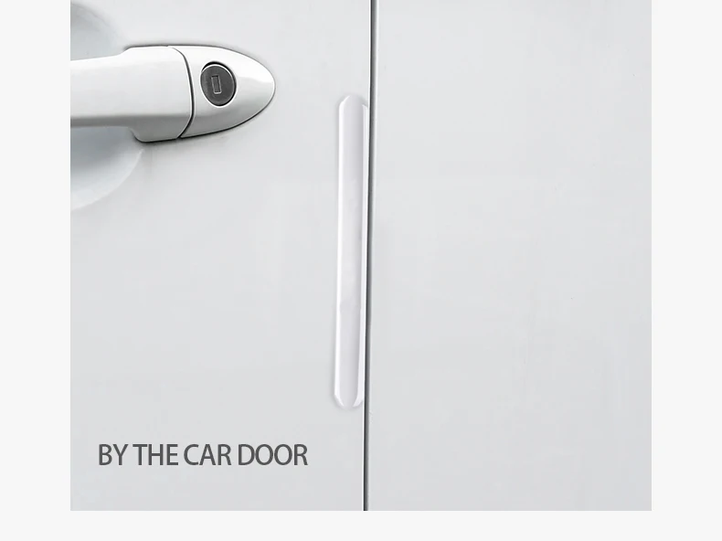 Car Door Edge Transparent Anti Scratch Protection Strips Bumper Scuff Plate BarRearview Mirror Anti-collision Protector Sticker