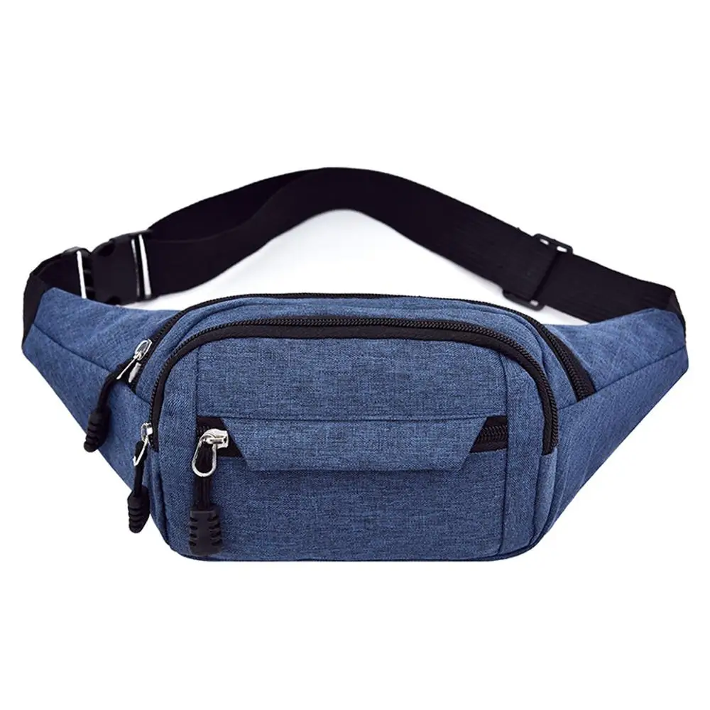 Поясная сумка для женщин и мужчин, сумка для пробежек, противоугонная сумка на молнии, сумка, сумка черного цвета, новая модная качественная поясная сумка, поясная сумка J12 - Цвет: blue purse