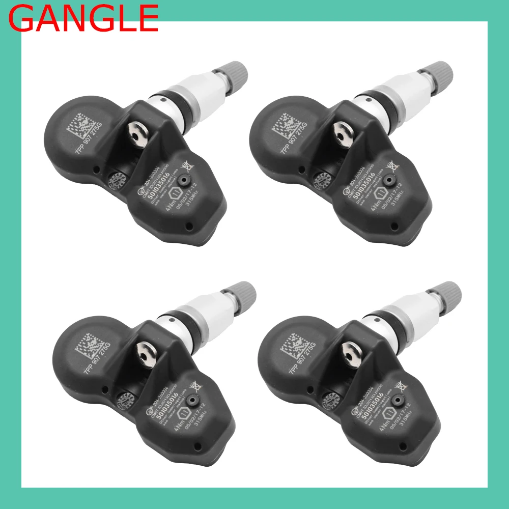 

4PCS FOR 2003-2015 AUDI A8 A6 Tire Pressure Monitoring System TPMS 315MHz Sensor 7PP907275G 7PP 907 275G