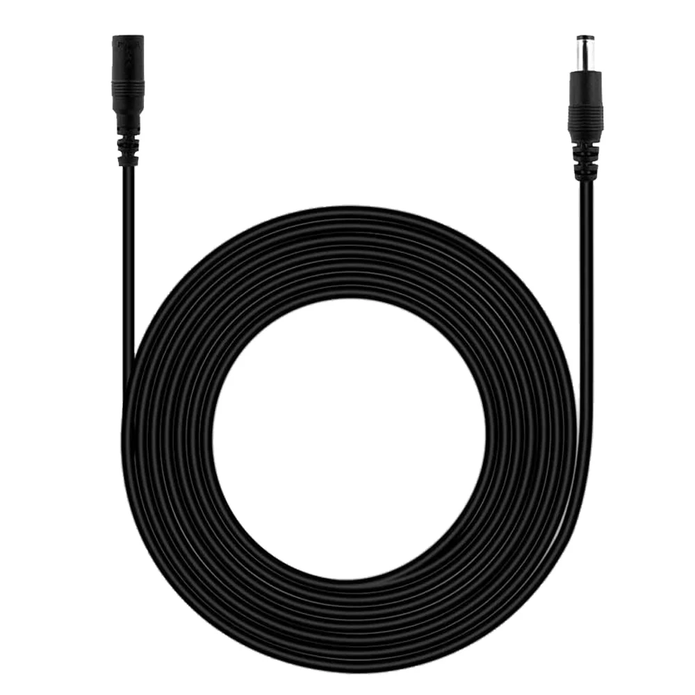 Black DC Cable Extension Power Cord 1M 2M 5M 10M 20M Camera Extend DC12V/24V Male to Female Wire for LED Strip Router | Обустройство