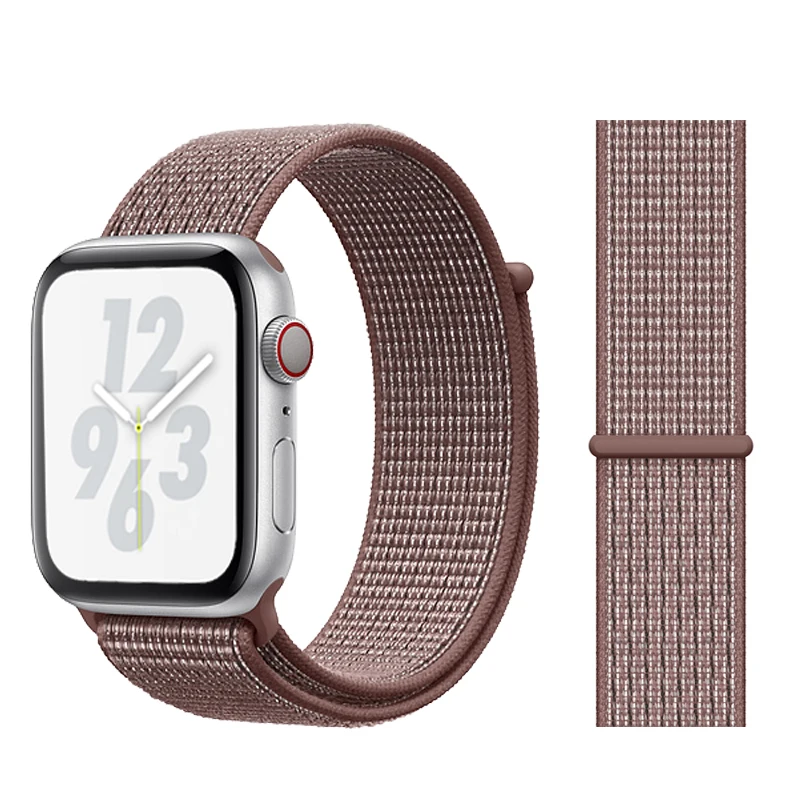Спортивный ремешок для Apple watch 42 мм 38 мм correa 5 4 44 мм 40 мм Iwatch series 3 2 ремешок для часов браслет дышащие аксессуары - Цвет ремешка: 22- Smokey Mauve