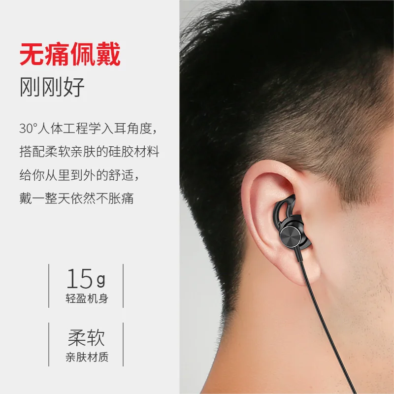 Langsdom L5C Bluetooth Headset 5 0 with Magnetic Switch Earbud Subwoofer Sports Bluetooth Headset Extra long standby HD call