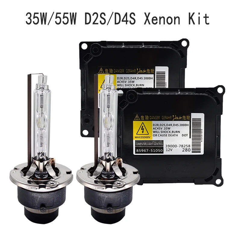 HCDLT 35W 55W D2S D4S Replacement HID Headlight Kit 4300K-8000K OEM Xenon Ballast DDLT003 85967-51050 For ES350 GS350 RX350  (2)