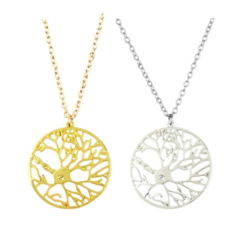 Новейшая модель Модные в круг ожерелье психологии Биология ювелирные