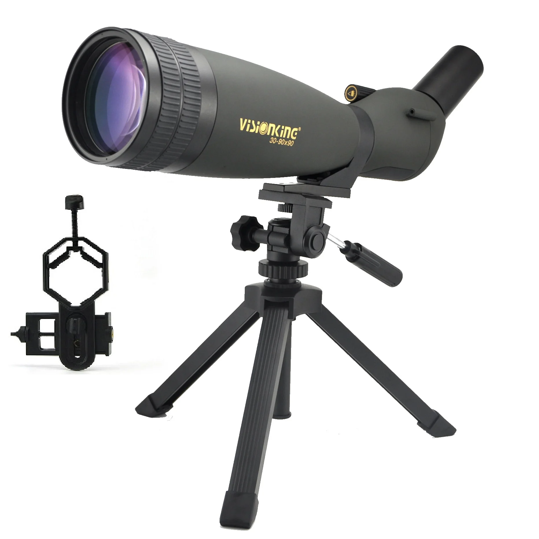 Visionking 30-90X90 Зрительная труба водонепроницаемый монокулярный телескоп с большим