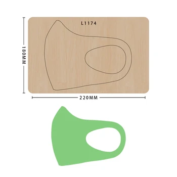 

Mask cutting die knife moldized Scrapbooking Wood dies DIY Making Decor Supplies Dies Template suitable for big shot machines