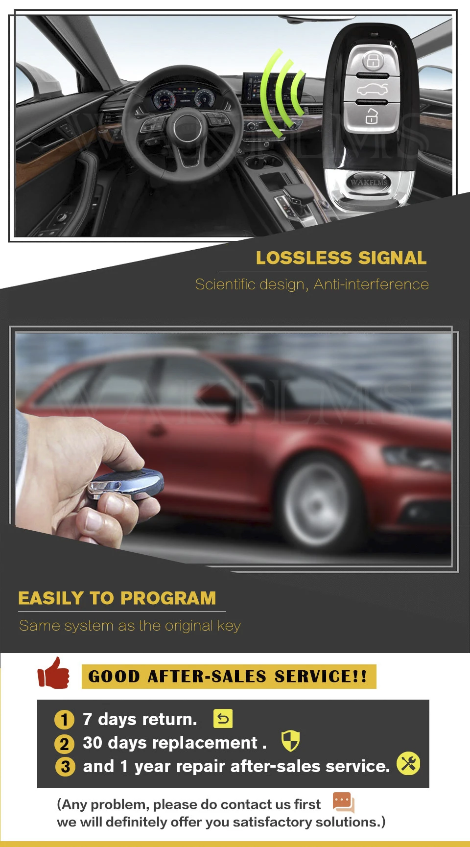 Smart Remote Car Key For Audi A4 S4 RS4 A5 S5 RS5 Q5 A7 A8 8T0 959 754 C 8K0 959 754 G 8T0 959 754 J 8T0 959 754 D IYZFBSB802