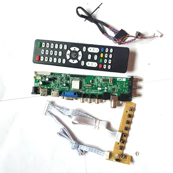 

Fit LP140WH2-TLTA/TLTB/TLQ1/TLQ2 40 pin LVDS 3663 TV digital screen 1366*768 upgrade AV HDMI VGA USB DVB LCD drive board DIY Kit