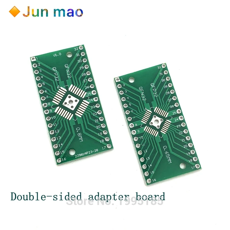 Адаптер преобразователь QFN32 QFP32 для DIP DIP32 20 шт. разъем PCB SMD 0 8 мм 65 штырьковый шаг