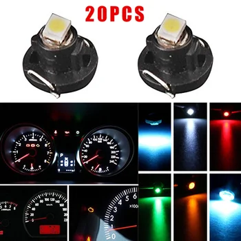 

New Arrival High Quality 20pcs T4 T4.2 1SMD LED Car Instrument Dash Cluster Gauge Bulbs Lights 4 Colors