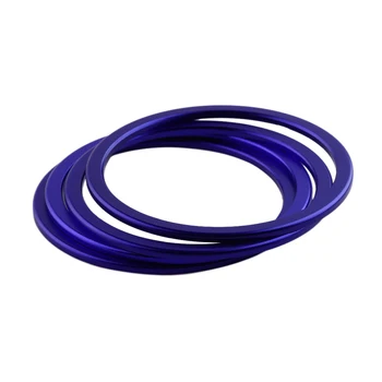 

4pcs/set Auto Car Key Switch Decoration Ring Universal Interior Vehicle Styling Circle Decorative Ring Suitable A3