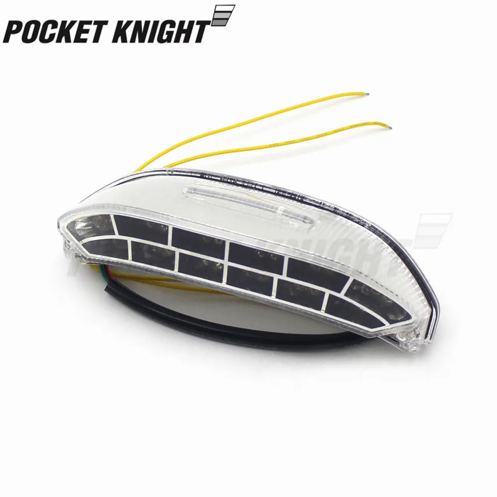 Clear Светодиодный фонарь красный для HONDA CBR 600RR 2013 аксессуары для мотоциклов Интегрированный стоп-сигнал поворот сигнала - Цвет: Clear