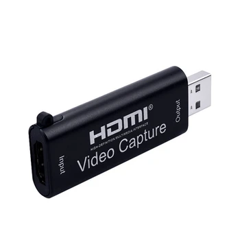 

HDMI Video Capture Card 1080P USB Video Capture HDMI to USB2.0 for Game Live Capture Teaching Record