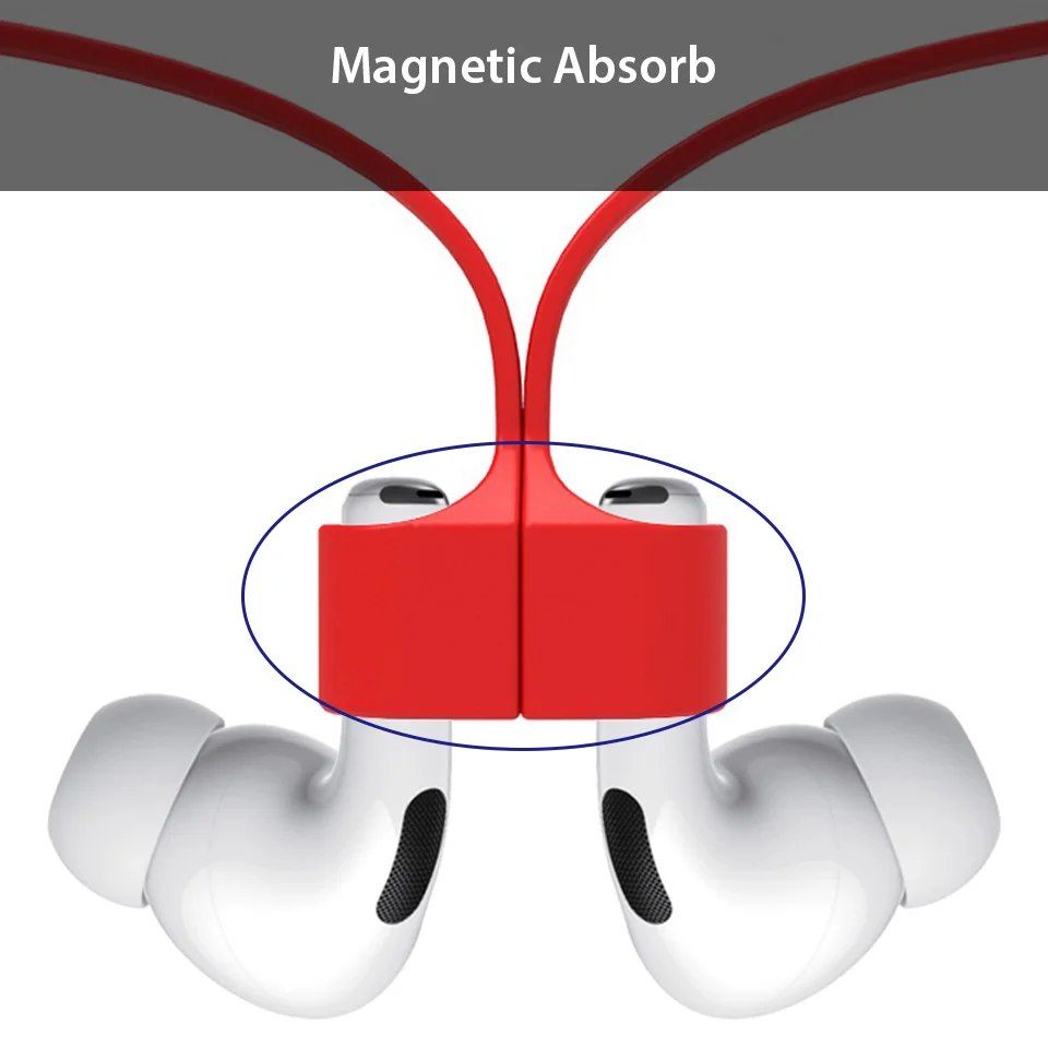Для Apple Airpods Pro, анти-потеря, ремешок для наушников, мягкий силиконовый ремешок, аксессуары для шеи, ремешок для Airpods Pro, анти-потеря