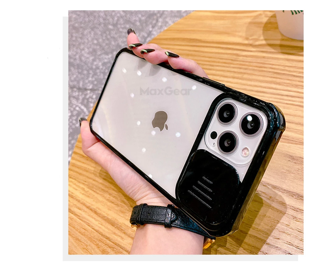 iphone 11 Pro Max wallet case Transparent Shockproof Case For iPhone 12 11 Pro Max Mini Slide Camera Lens Protection Case For iPhone 7 8 Plus XS Max XR Cover clear iphone 11 Pro Max case